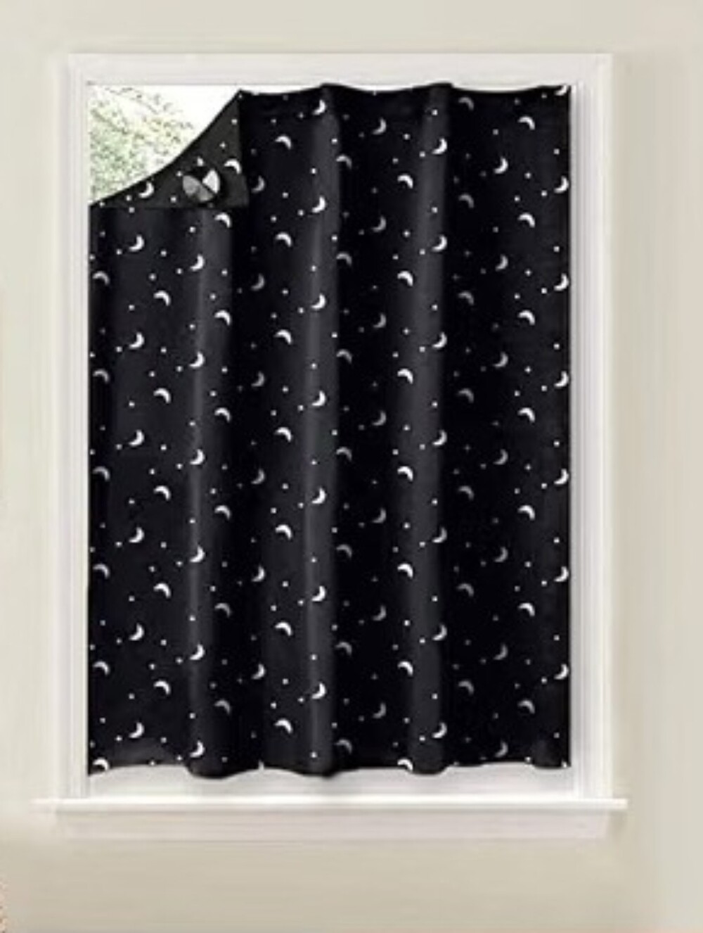 2-Pack Portable Blackout Curtains Moon & Sun 50" x 78" Can Be Made Smaller